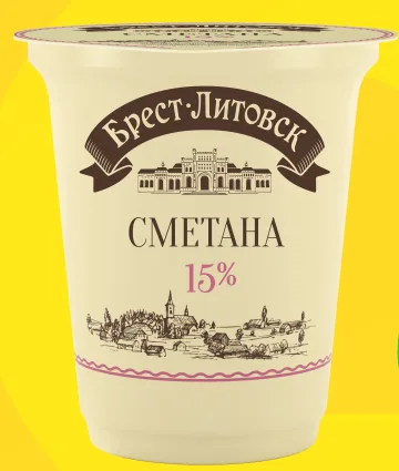 Smantana 15% BREST-LITOVSK 300g